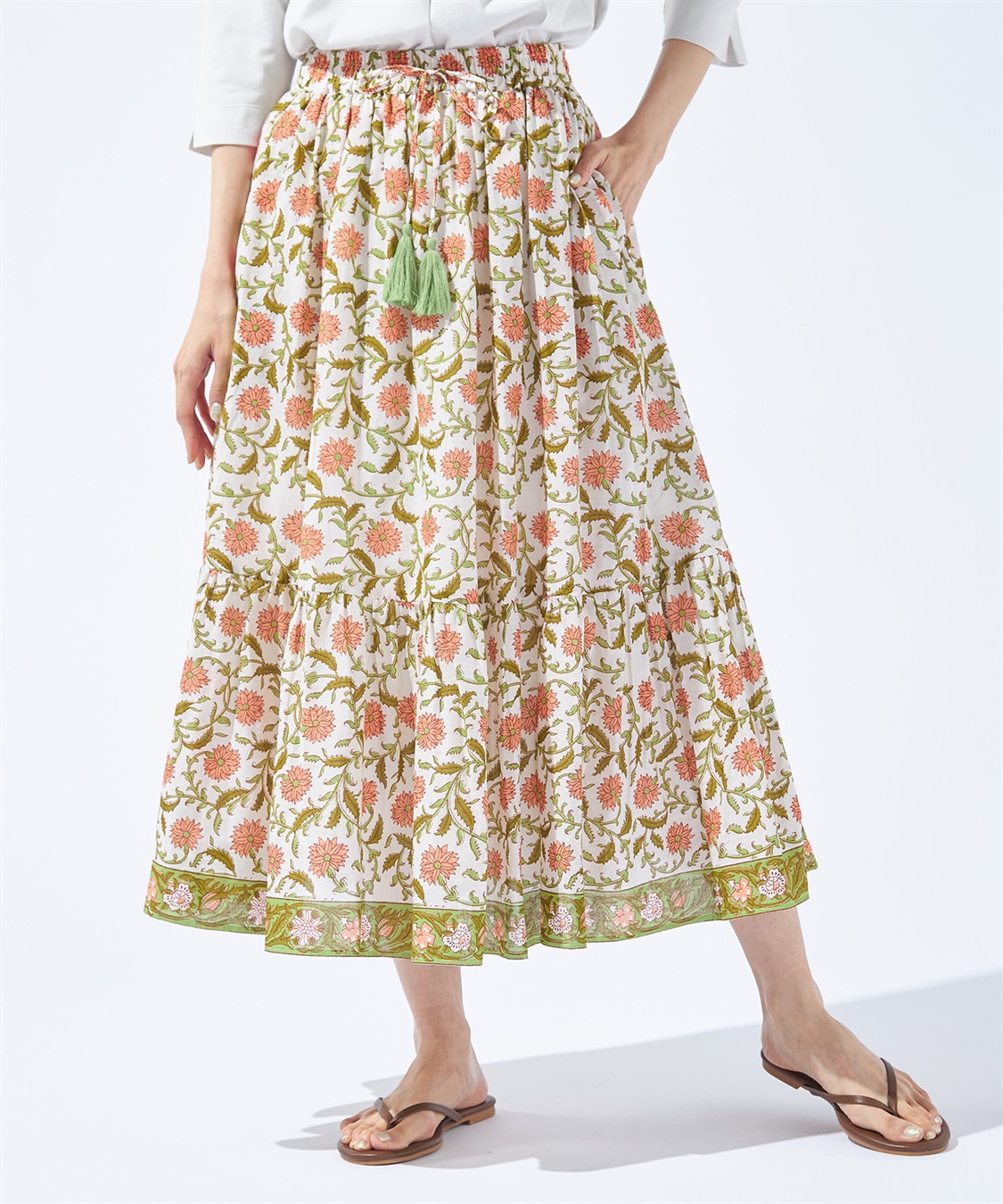 Petit Honfleur パネルプリントスカート_variation_1