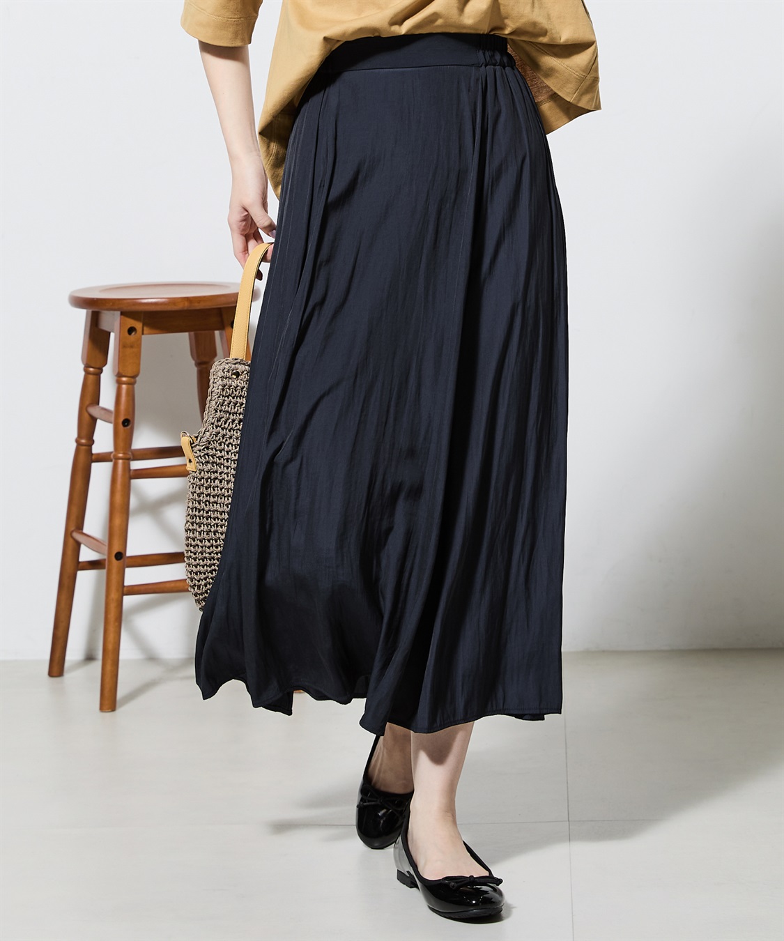 Petit Honfleur ギャザースカート_main