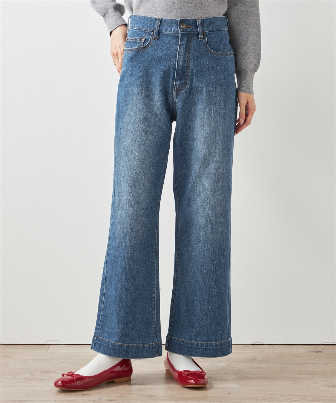 Petit Honfleur バギーデニムパンツ_variation_1