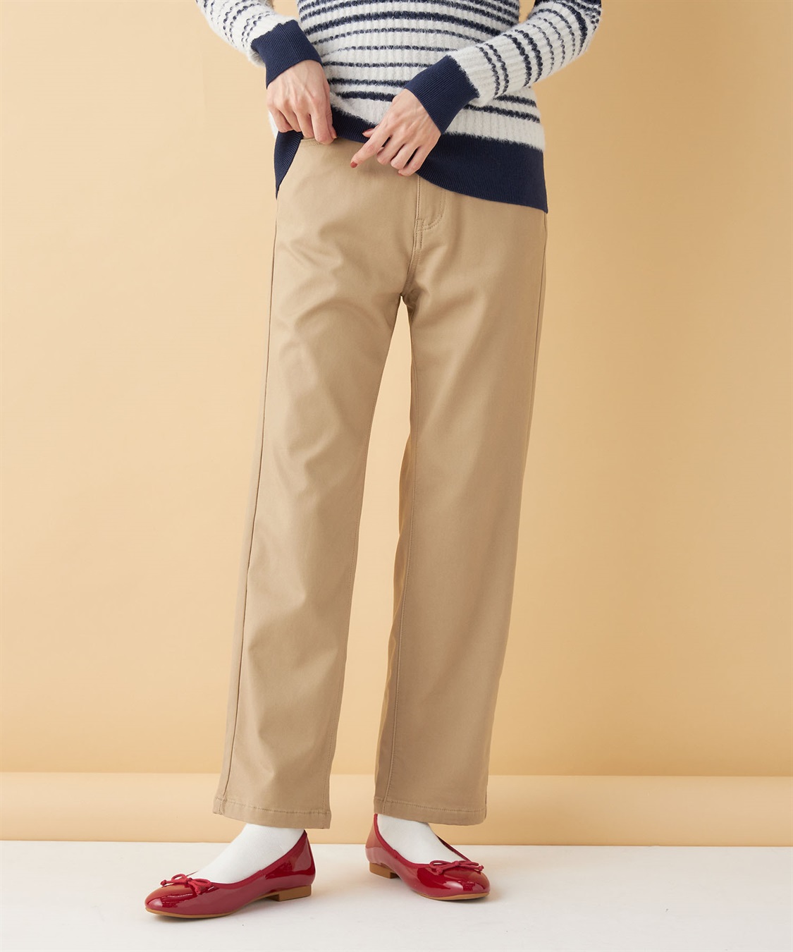 Petit Honfleur 裏起毛カラーパンツ_variation_2