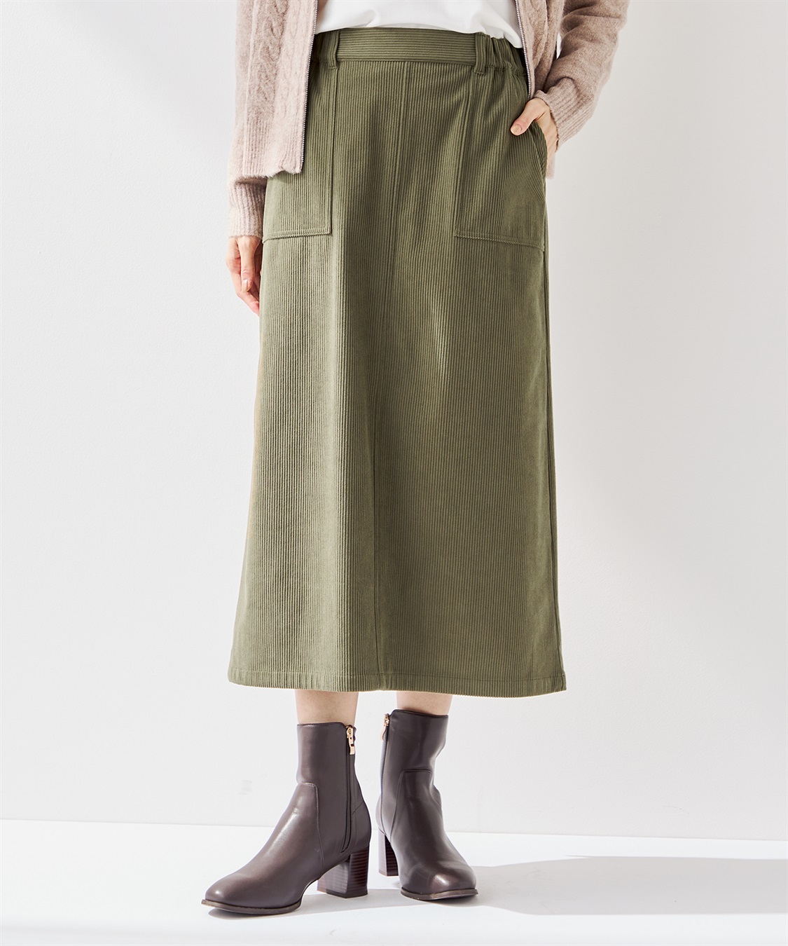Petit Honfleur コーデュロイスカート_variation_3