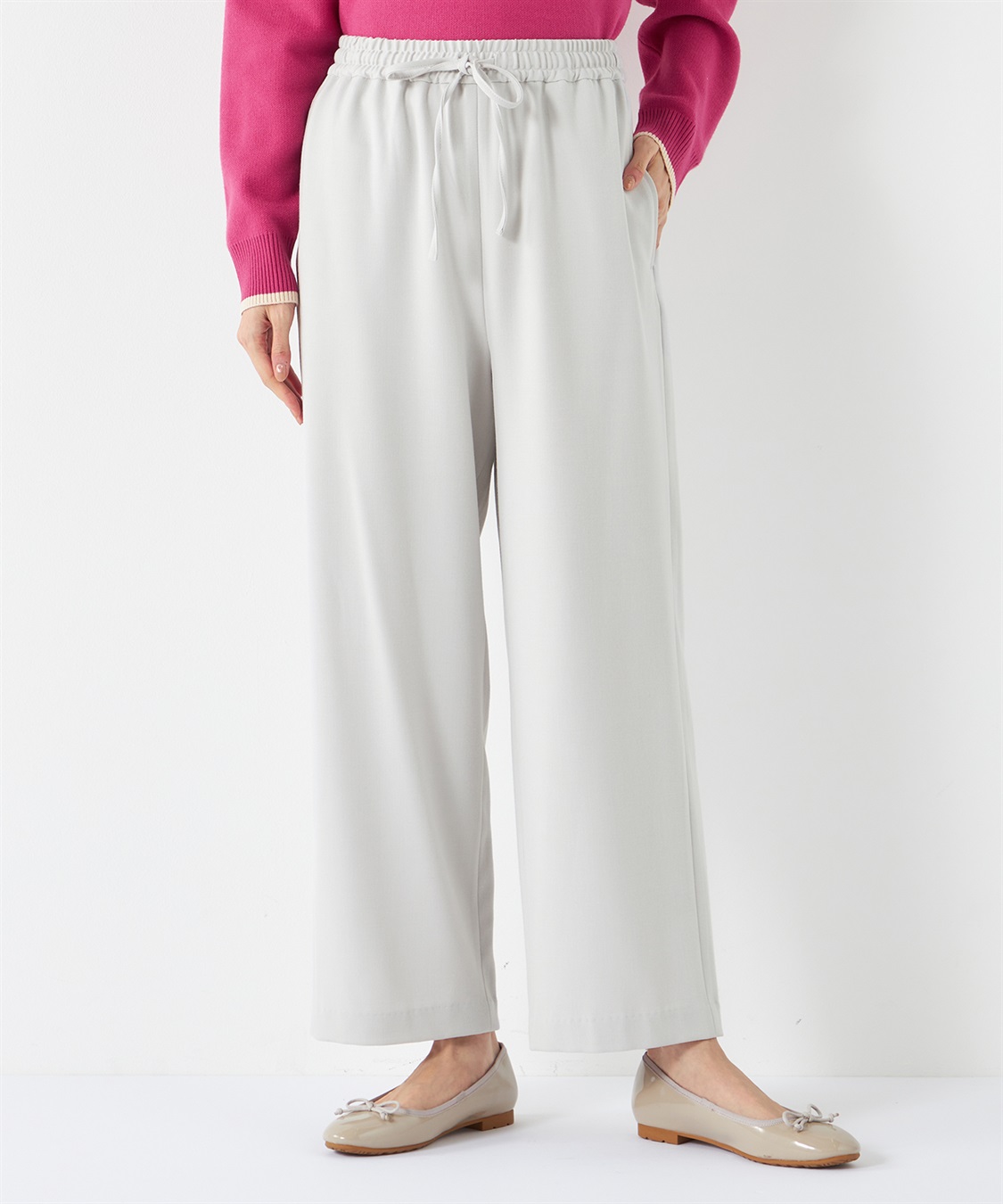 Petit Honfleur リラックスワイドパンツ【ウエストゴム】_variation_1