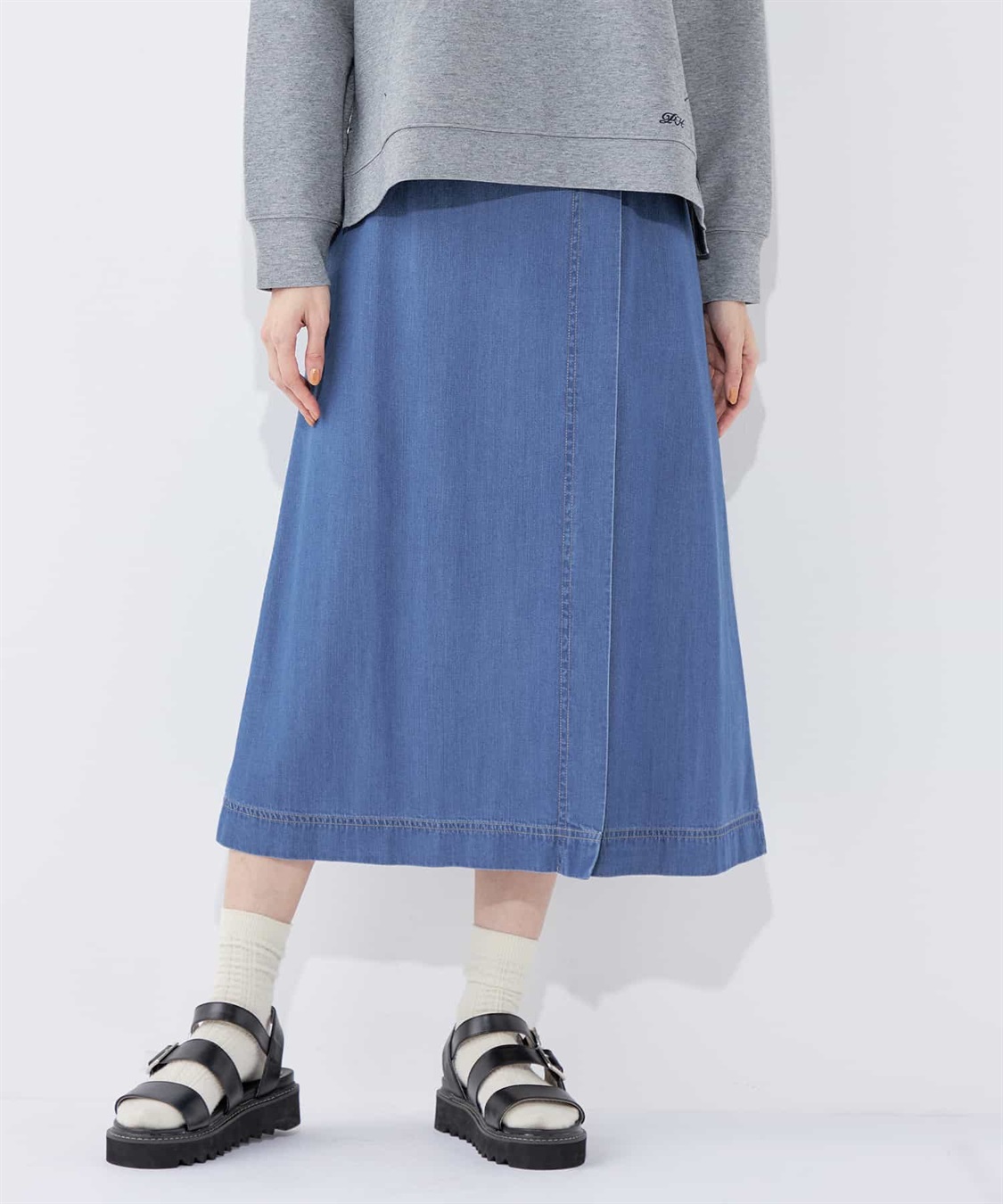 Petit Honfleur デニムフレアスカート_variation_1