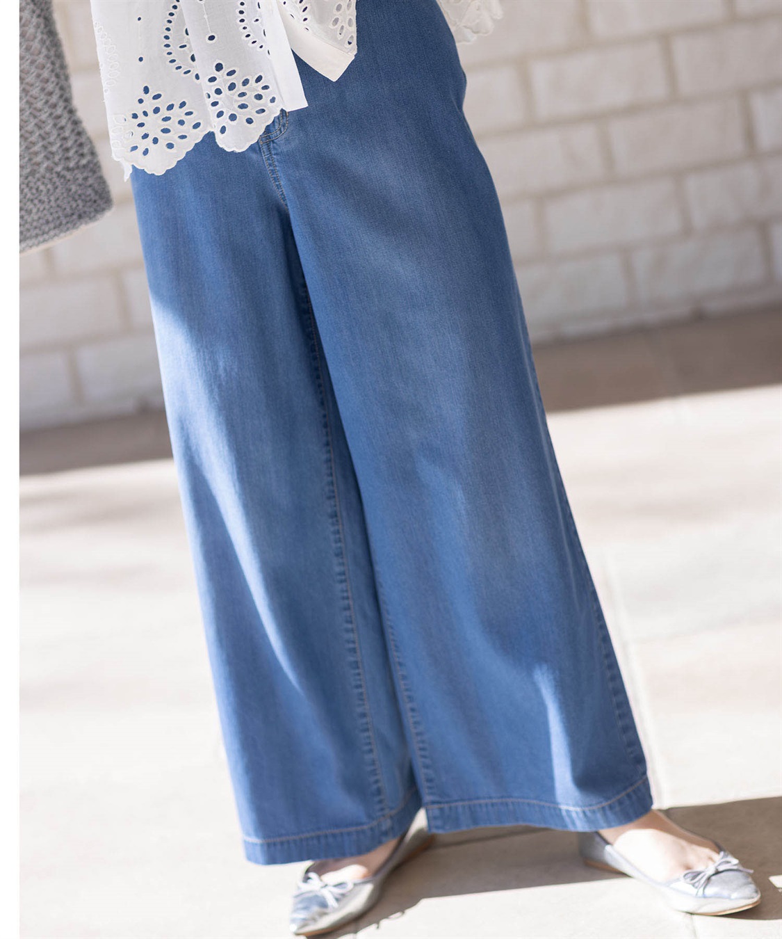 Petit Honfleur デニムワイドパンツ_main