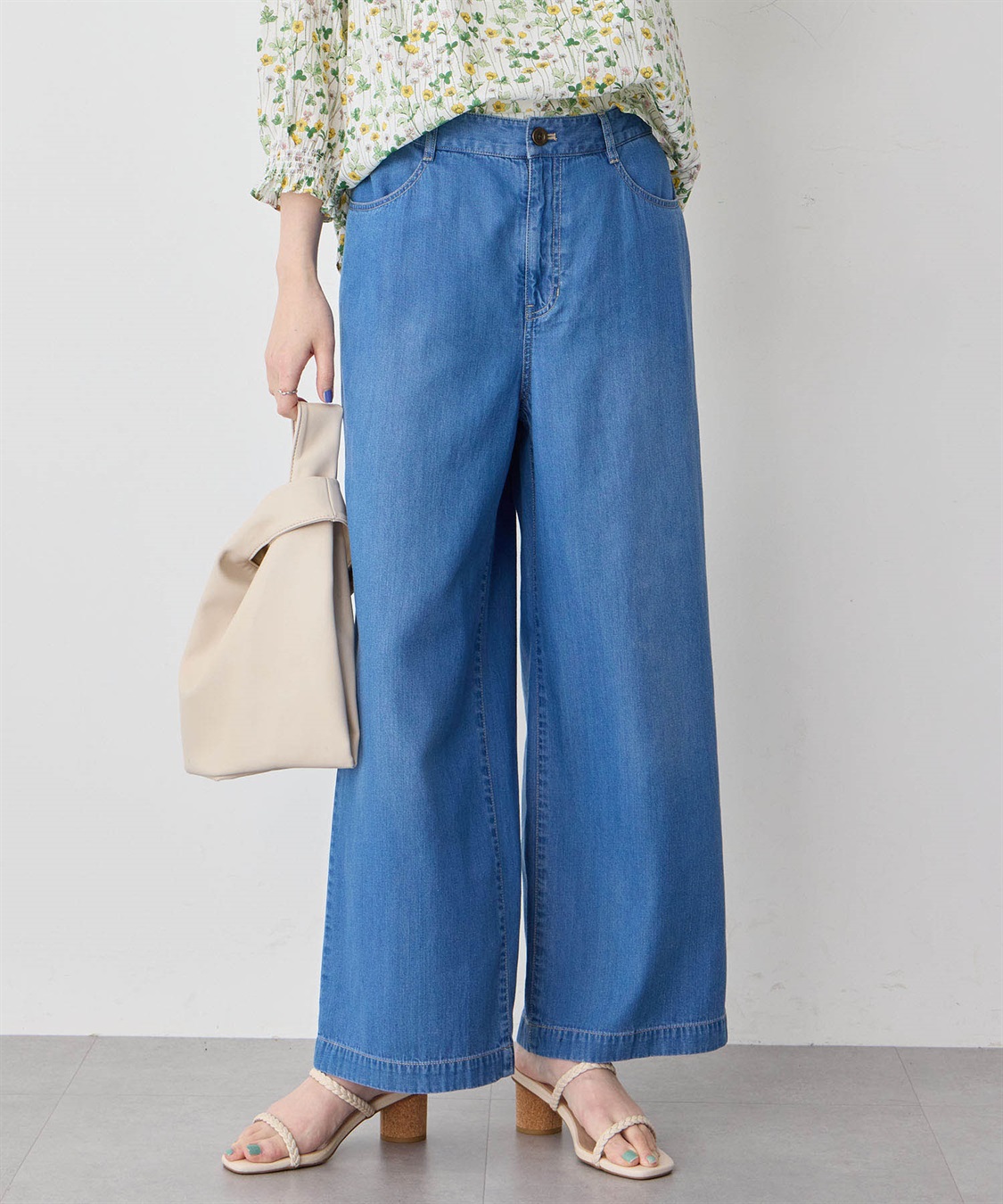 Petit Honfleur デニムワイドパンツ_variation_1