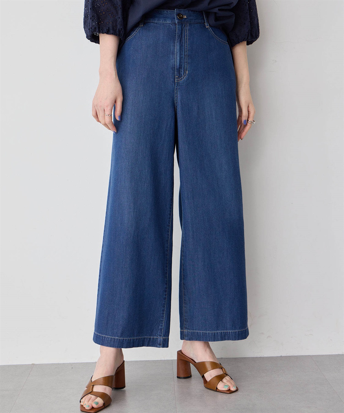 Petit Honfleur デニムワイドパンツ_variation_2