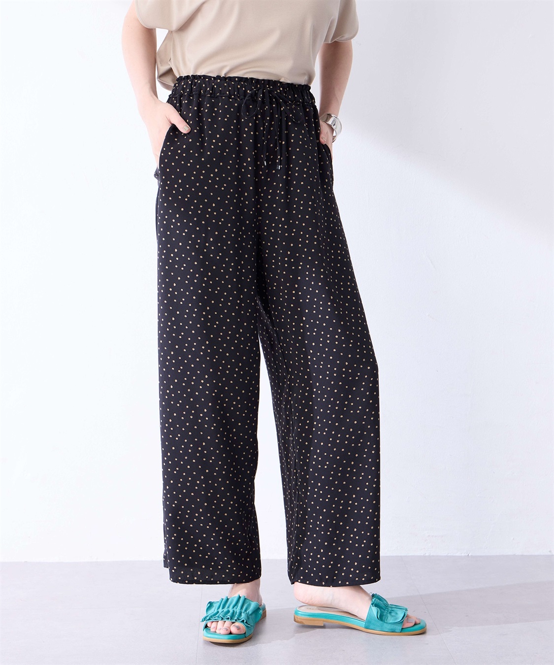 ドット柄パンツ Petit Honfleur｜クロスプラス公式通販サイト