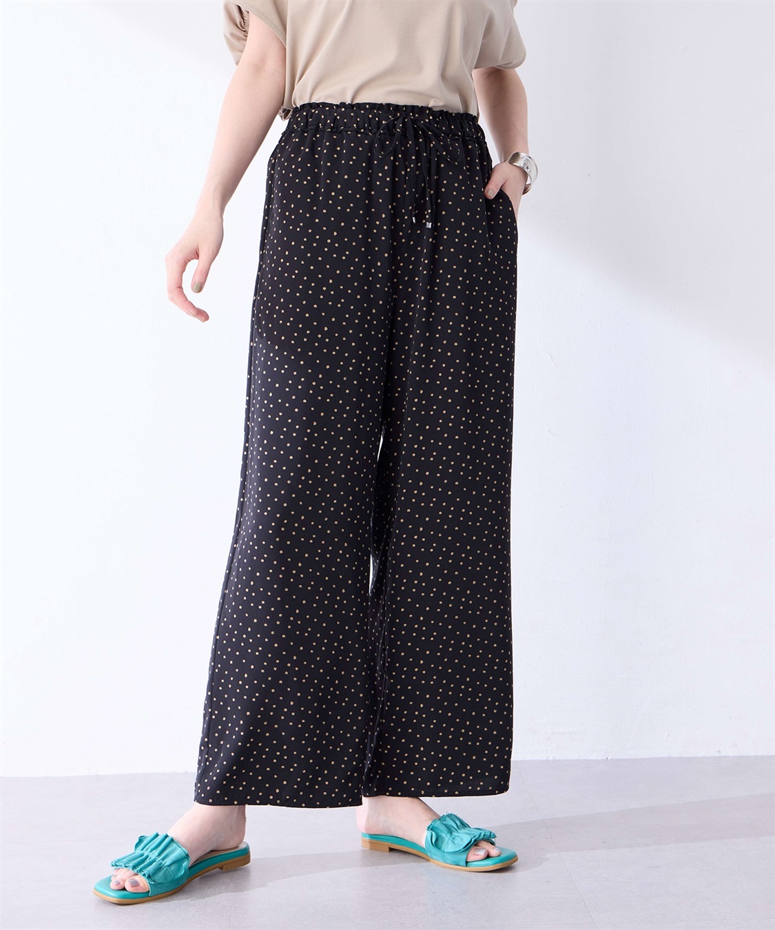 Petit Honfleur ドット柄パンツ_variation_1