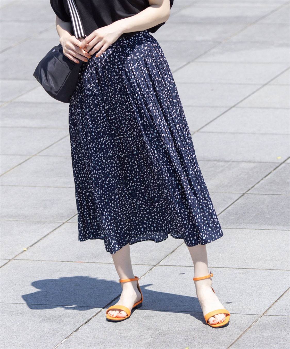 プリーツ使いスカート Petit Honfleur｜クロスプラス公式通販サイト