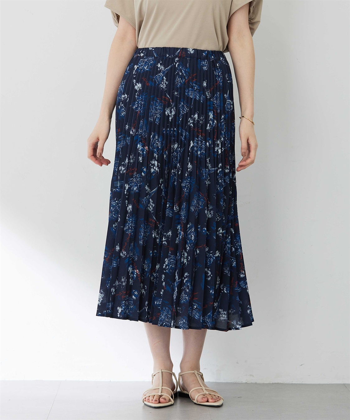 Petit Honfleur アパッシュプリントスカート_main