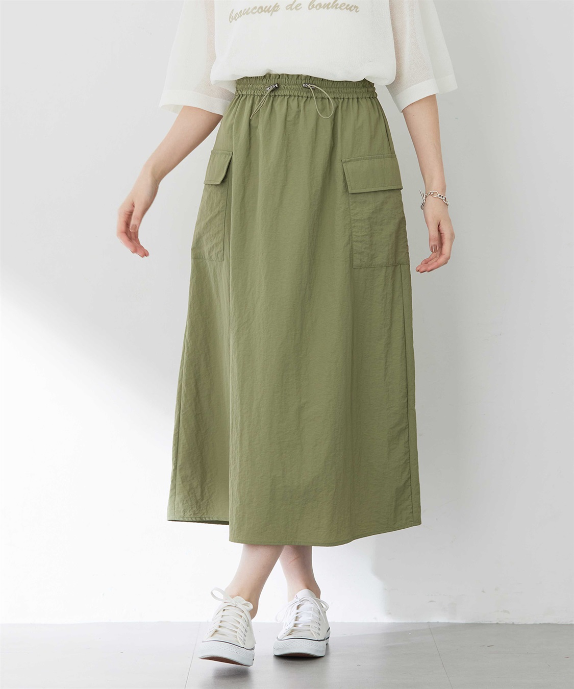 Petit Honfleur ポケットロングスカート_variation_2