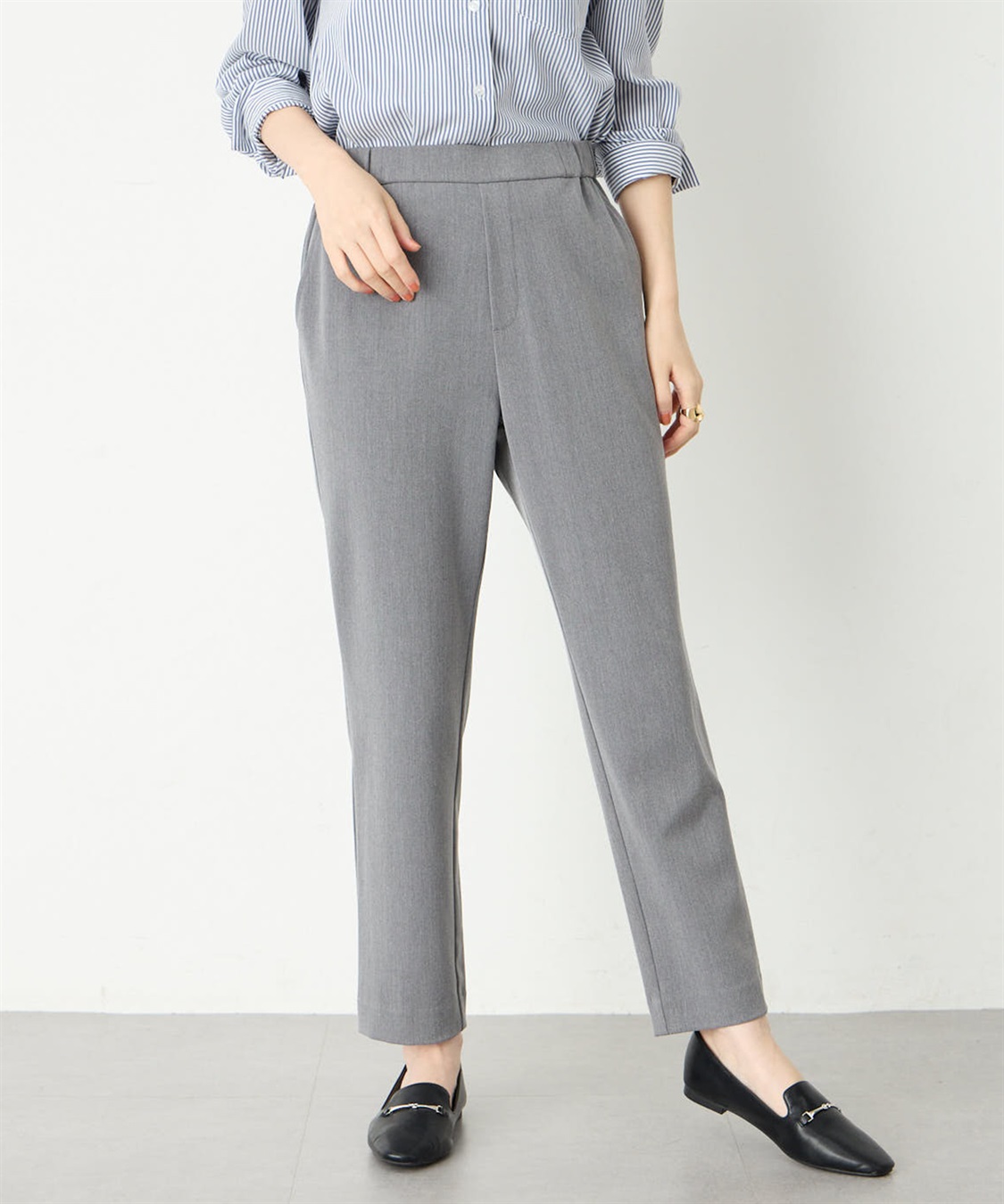 Petit Honfleur すご楽テーパードパンツ定番カラー_main