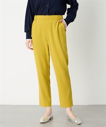 すご楽テーパードパンツ(イエロー-M)