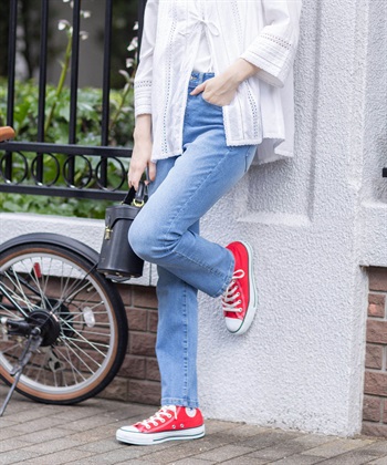 新品タグ付き☆AKRIS リネン100% クロップドパンツ　ピンク　大きいサイズ 新品タグ付き☆AKRIS リネン100% クロップドパンツ ピンク