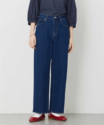 【はっ水】ストレッチカービーデニムパンツ(ネイビー-64cm)