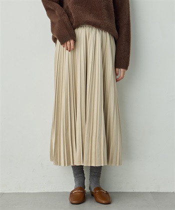 Petit Honfleur スエードプリーツスカート_variationthumb_1