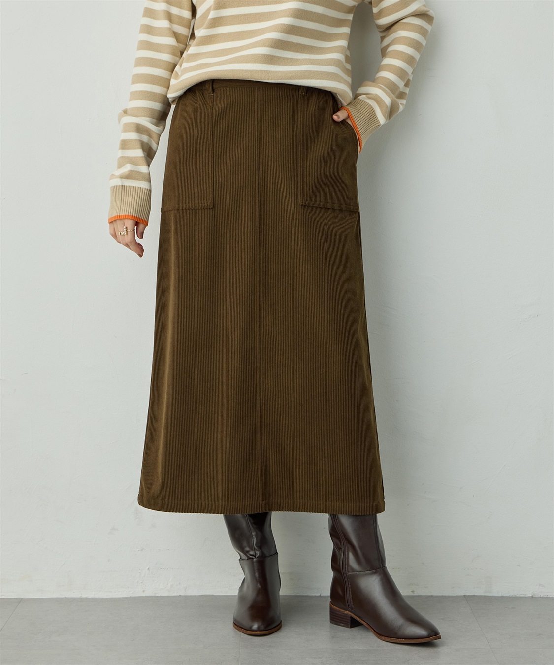 Petit Honfleur コーデュロイスカート_variation_3