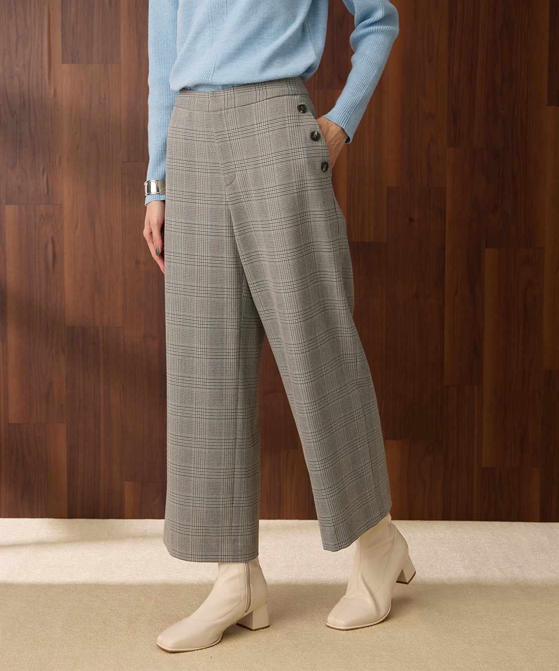 Petit Honfleur 裏起毛パンツ_variation_1