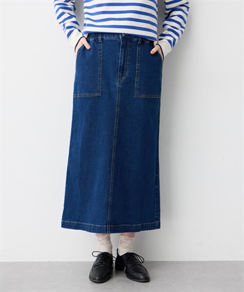 Petit Honfleur ストレッチデニムロングスカート【はっ水】_variationthumb_2