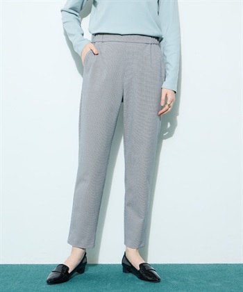 すご楽テーパードパンツ(チャコールグレー-M)