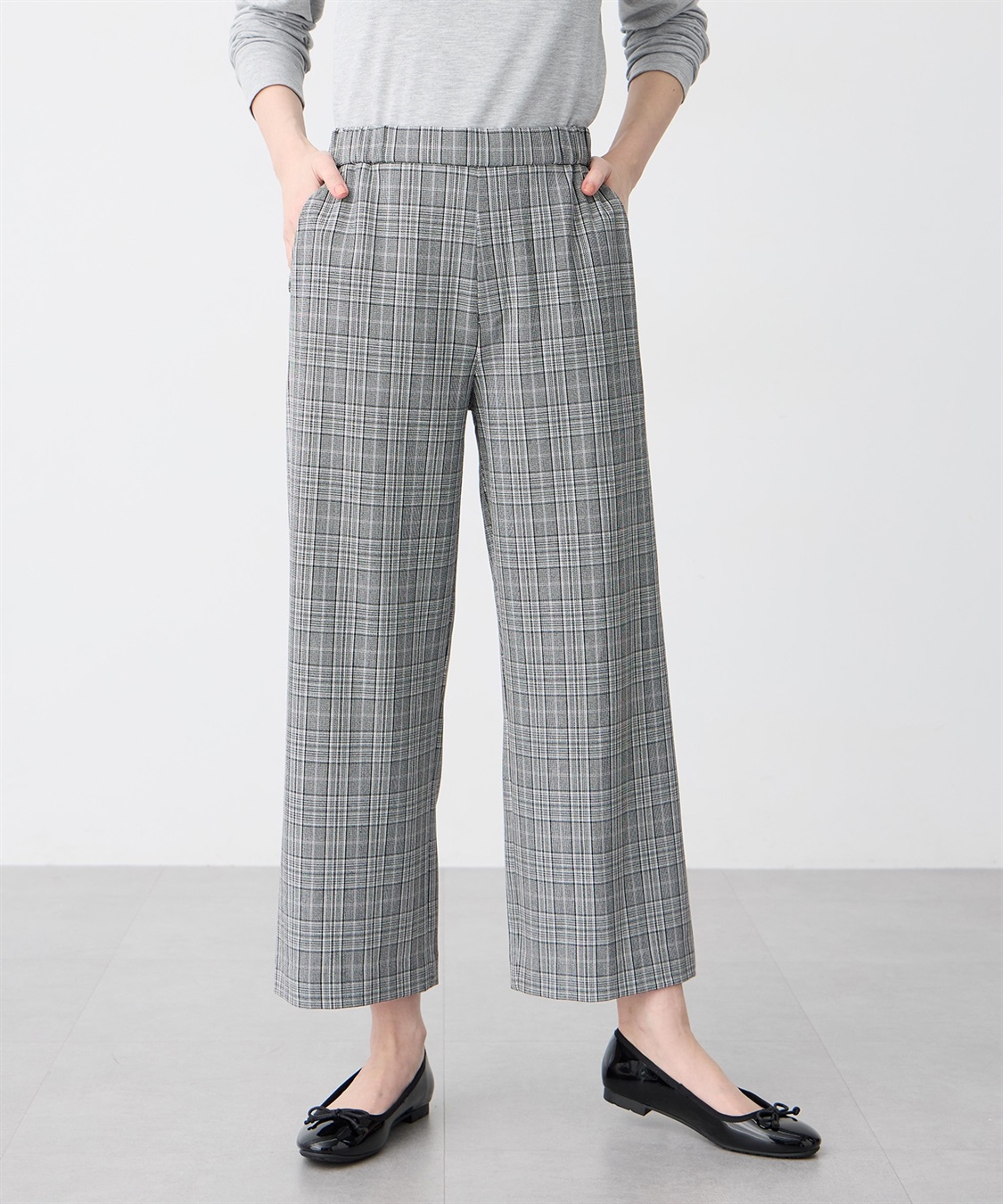 Petit Honfleur 【すご楽シリーズ】ストレッチワイドパンツ_variation_1