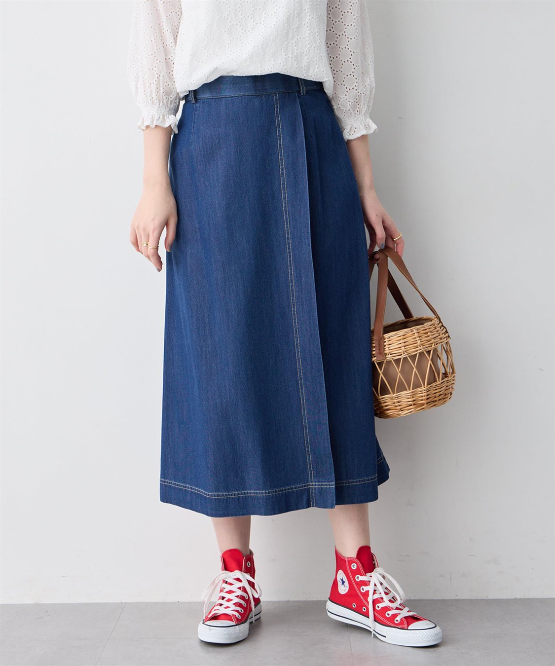 Petit Honfleur デニムタックスカート_variation_2