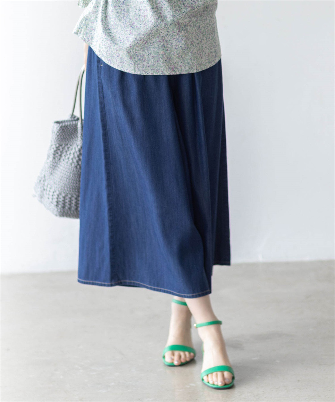 Petit Honfleur デニムワイドPTガウチョパンツ【すご楽】_main