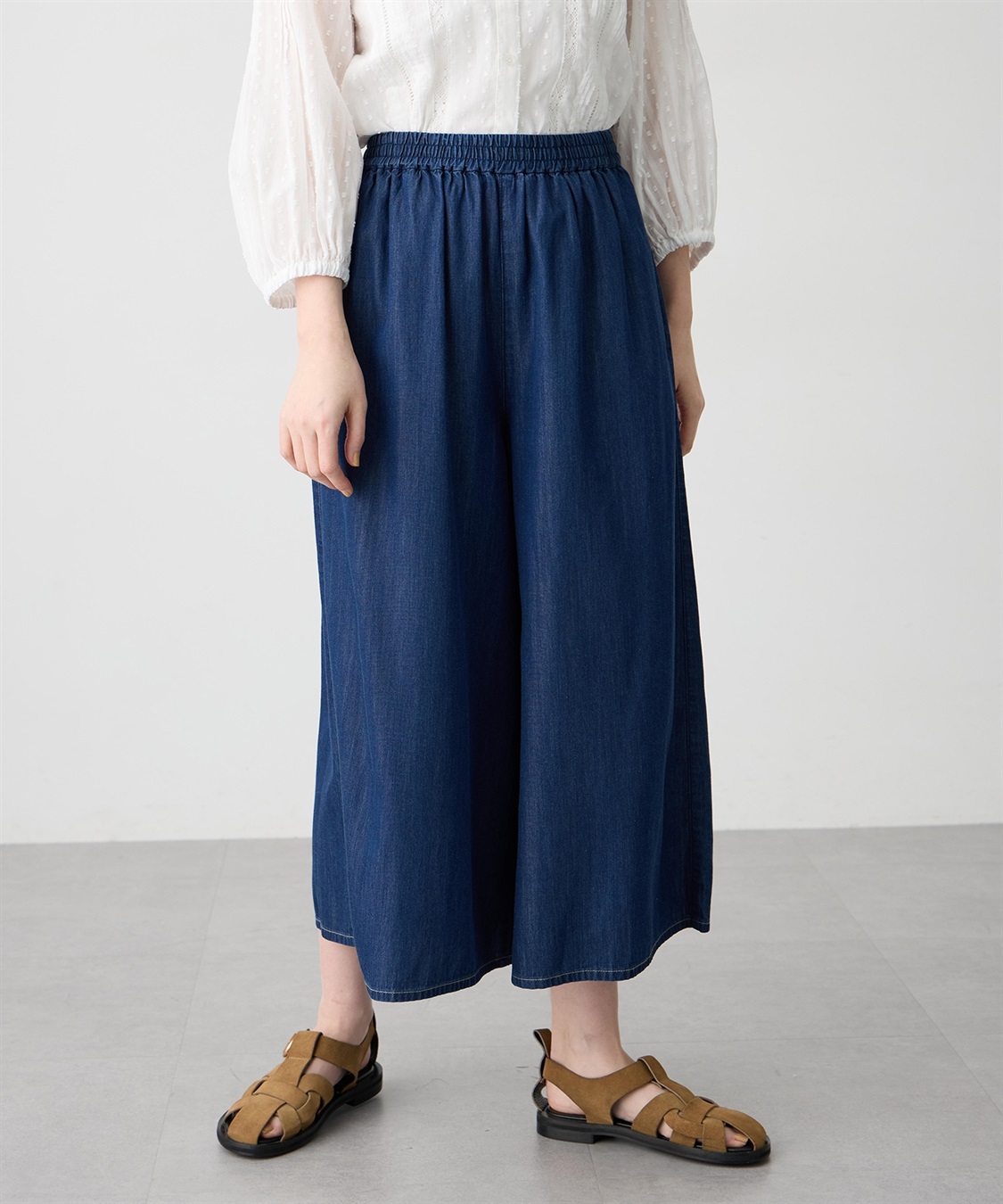 Petit Honfleur デニムワイドPTガウチョパンツ【すご楽】_variation_2