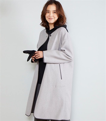 Petit Honfleur パインピングノーカラーコート_variationthumb_1