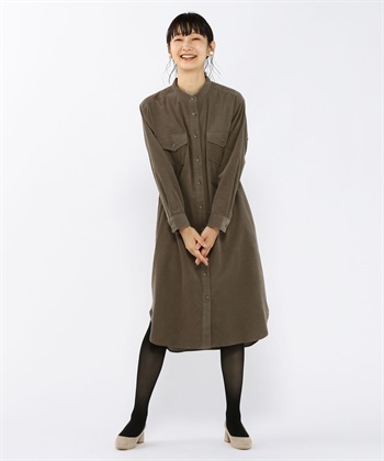 Petit Honfleur 細コールシャツワンピース_variationthumb_1