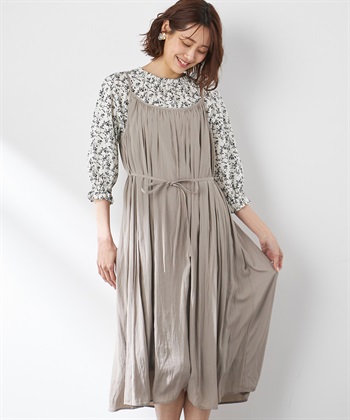 Petit Honfleur サテンキャミワンピース_variationthumb_1