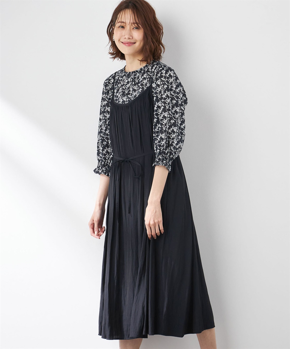 Petit Honfleur サテンキャミワンピース_variation_2