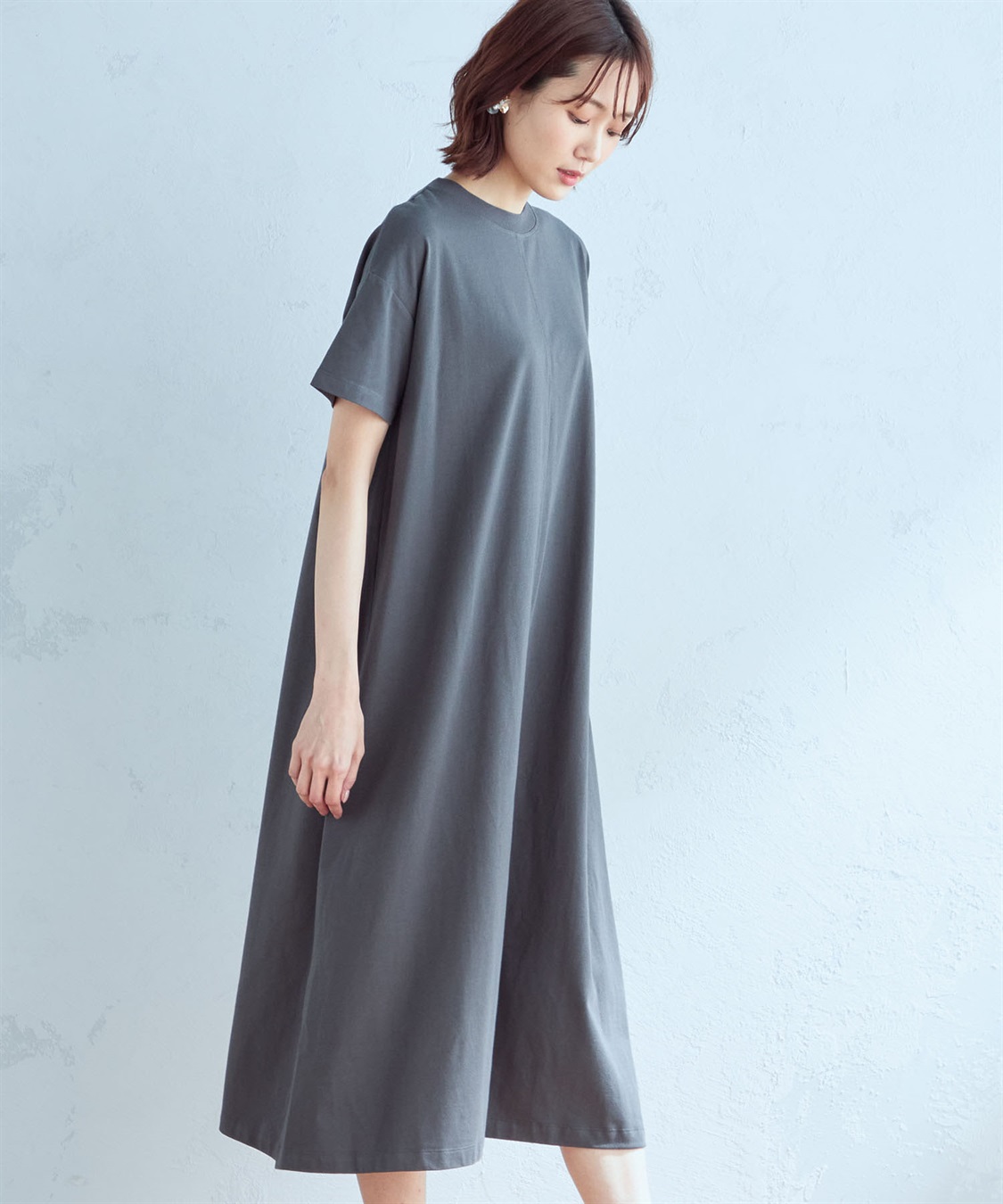 Petit Honfleur モックネックワンピース_main