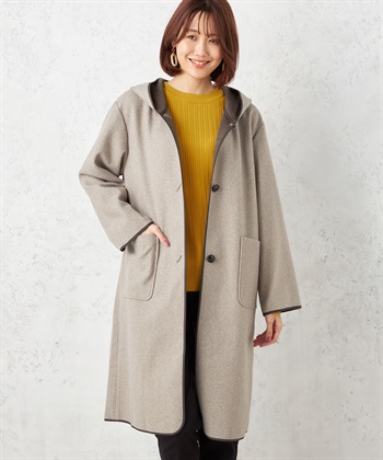 Petit Honfleur ウールライクフードコート_variationthumb_2