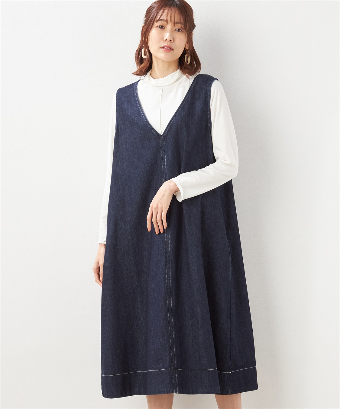 Petit Honfleur デニムジャンパースカート_variation_2