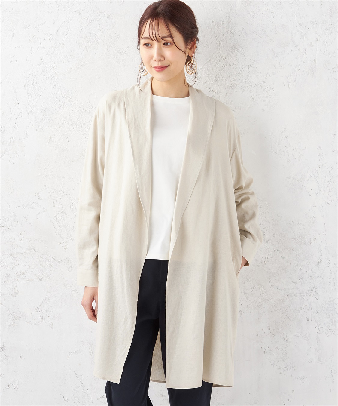 Petit Honfleur リネンブレンドコーディガン_variation_1