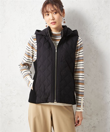 ハイブリットダウンベスト(ブラック-9号)