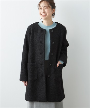 ブークレーコート(ブラック-9号)