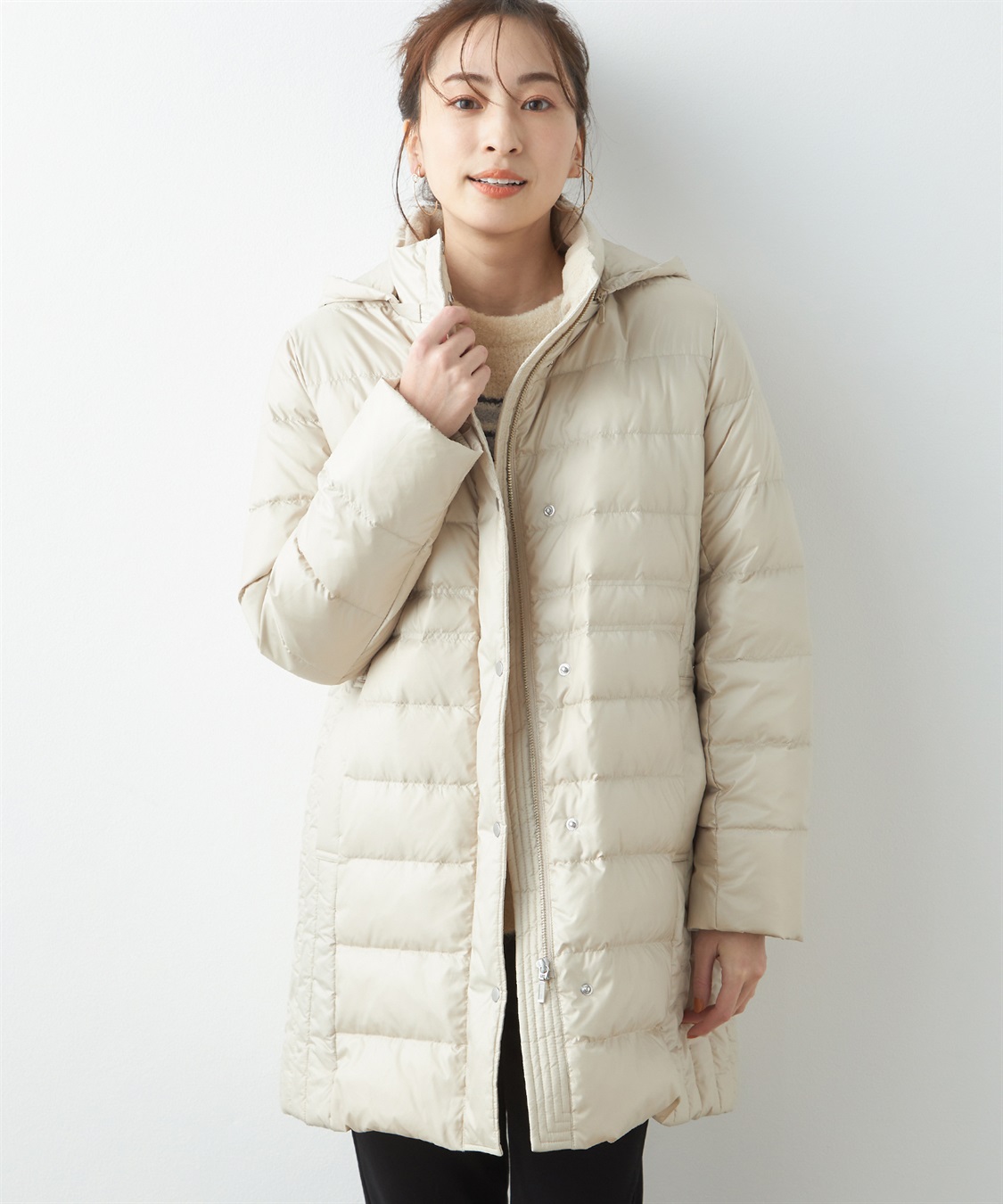ロングダウンコート Petit Honfleur｜クロスプラス公式通販サイト