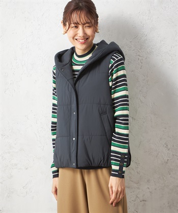 Petit Honfleur リバーシブル中綿ベスト_variationthumb_2