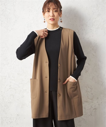 Petit Honfleur ニットロングジレ_variationthumb_2