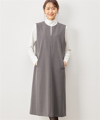 キーネックジャンパースカート Petit Honfleur｜クロスプラス公式通販