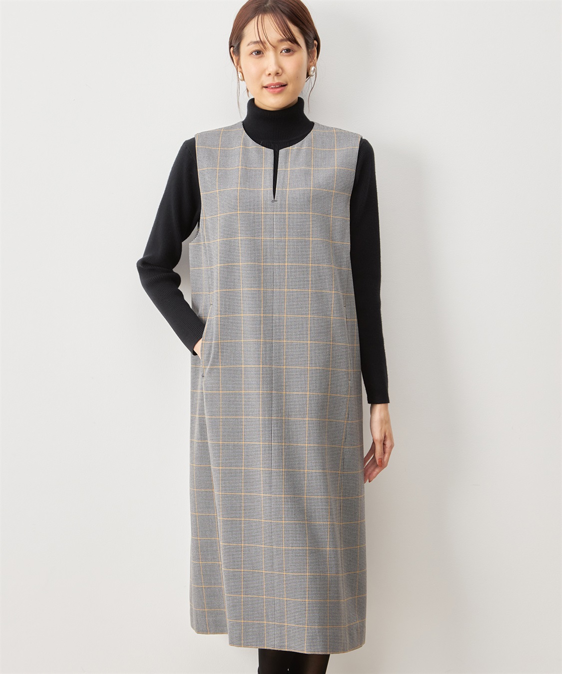 Petit Honfleur キーネックジャンパースカート_variation_2