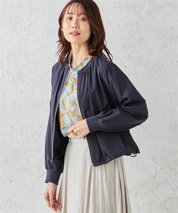 Petit Honfleur 【はっ水】【防花粉】ギャザーライトブルゾン_variationthumb_2