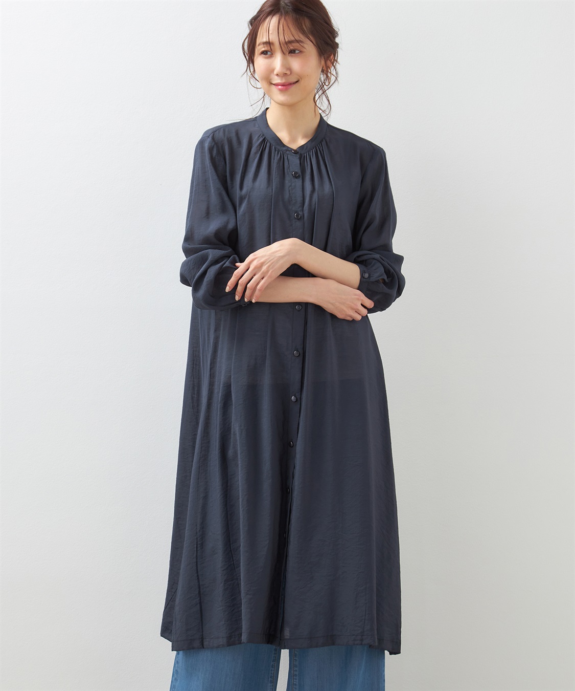 Petit Honfleur シアーシャツワンピース_variation_3