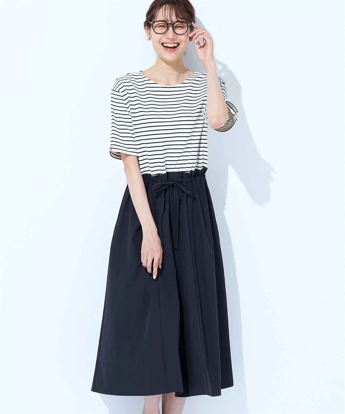 Petit Honfleur ドッキングワンピース_main