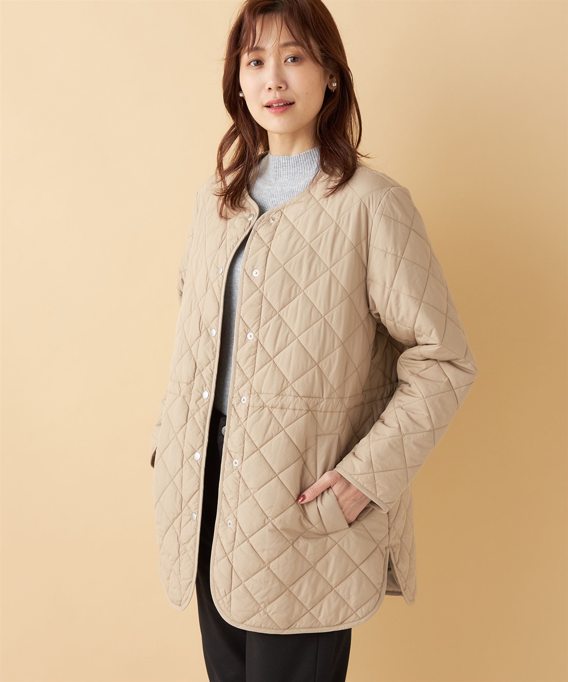 Petit Honfleur ドロストキルトコート_variation_2