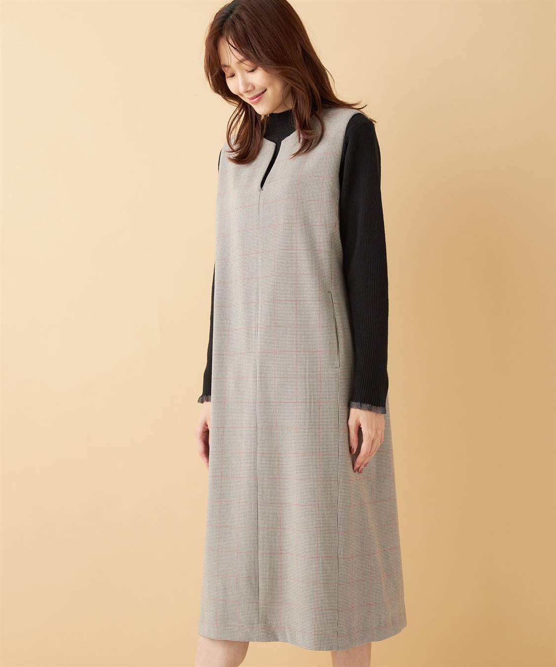 Petit Honfleur キーネックジャンパースカート_variation_2