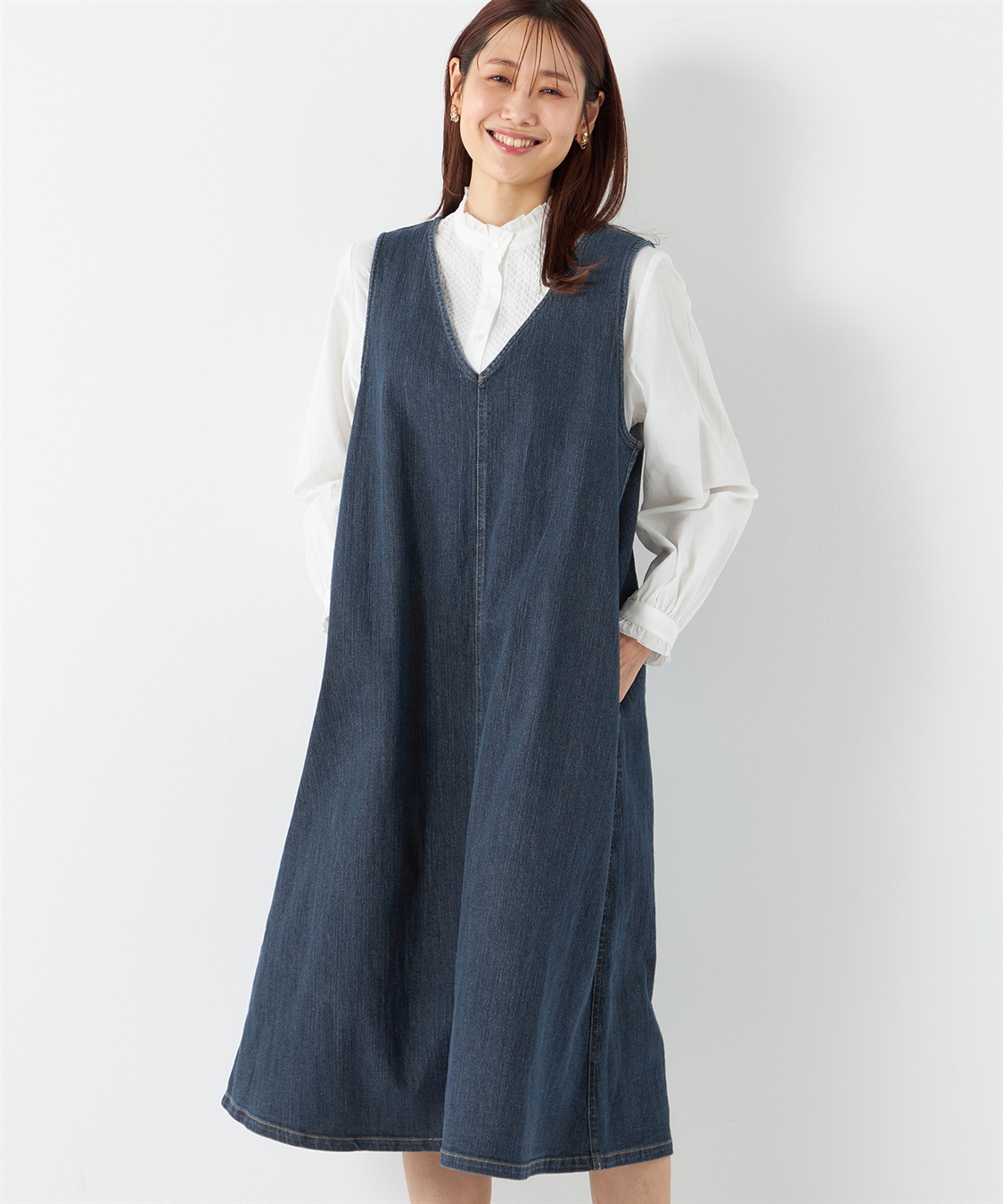 Petit Honfleur デニムジャンパースカート_variation_2