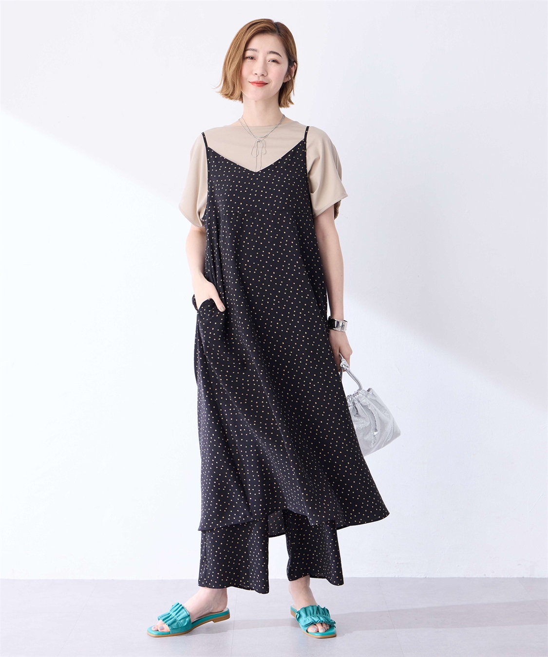 Petit Honfleur ドット柄ワンピース_variation_1